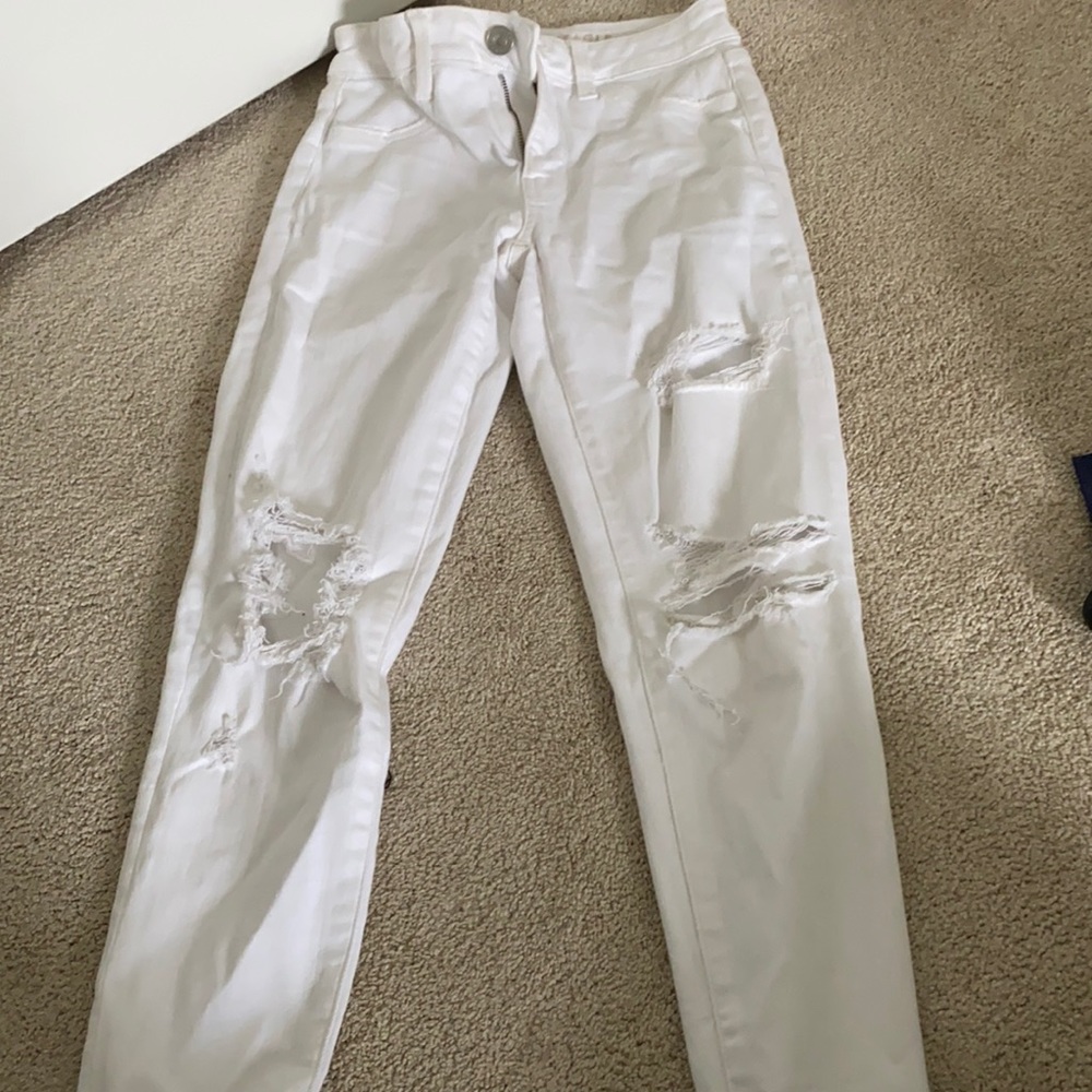 American eagle white skinny jeans